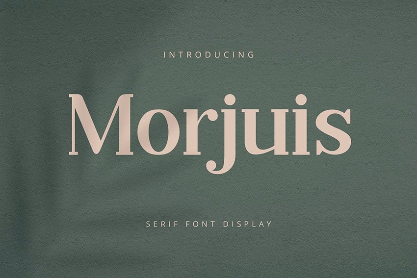 Morjuis - Serif Font